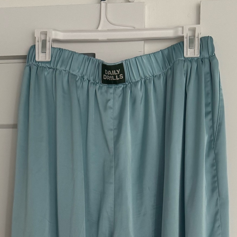 Daily drills blue silky pants - great condition!